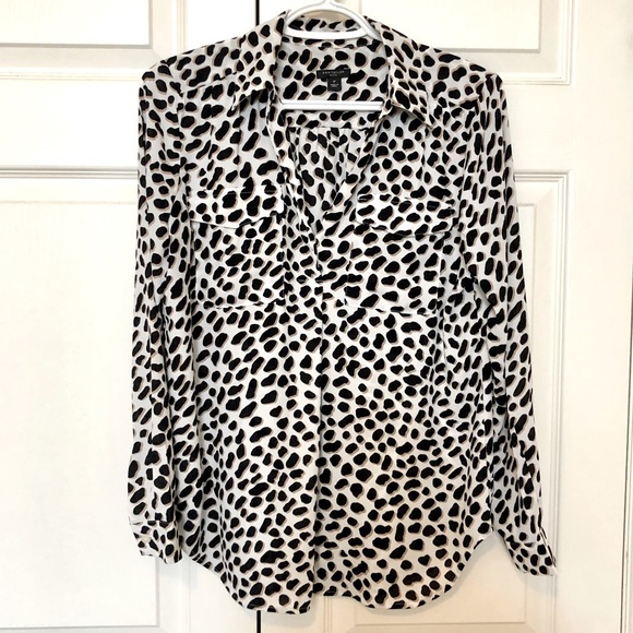 Ann Taylor leopard blouse - Picture 1 of 6
